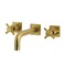 Kingston Brass KS6127DX Two-Handle Wall Mount Bathroom Faucet, Brushed Brass KS6127DX - alternate 1